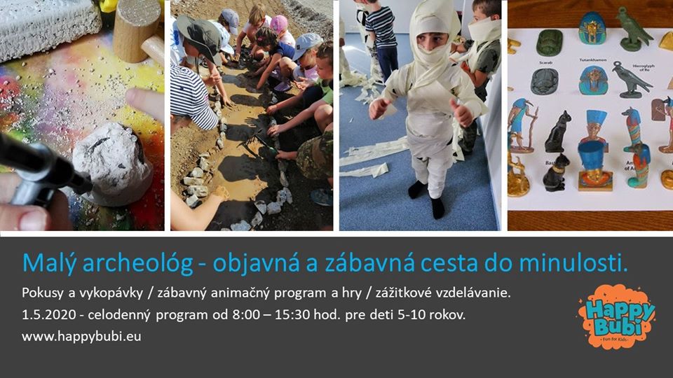 Dobrodružná a zábavná archeológia - program pre 5-10 ročných