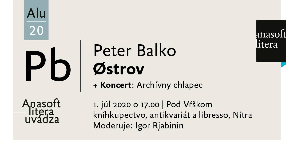 Alu 4 – pozývame na literárnu debatu s Petrom Balkom