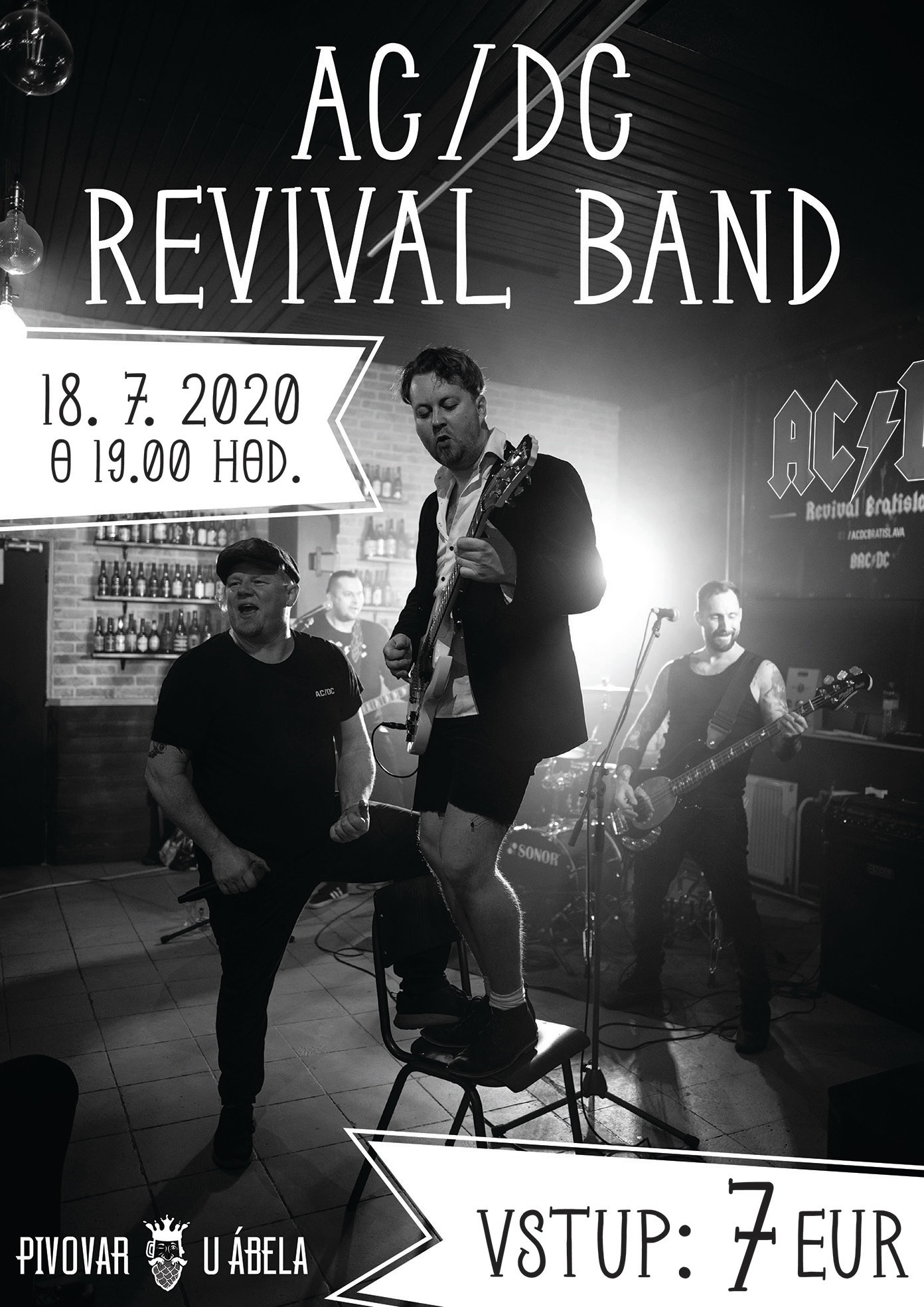 AC/DC Revival Band - live koncert Pivovar U Ábela