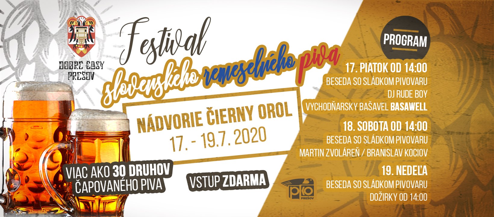 Festival slovenského remeselného piva Pko Prešov - Čierny orol