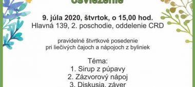 Letné bylinkové osvieženie Krajská knižnica P.O.Hviezdoslava v Prešove