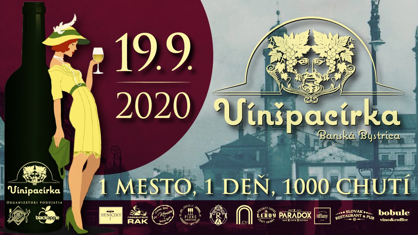 Vínšpacírka 2020 Námestie SNP Banská Bystrica