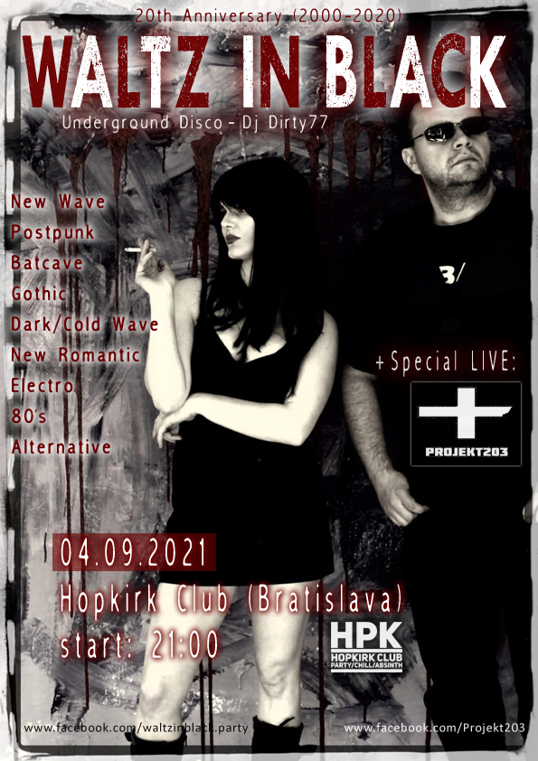 WALTZ IN BLACK party (special 2000-2020) ░ live: PROJEKT203