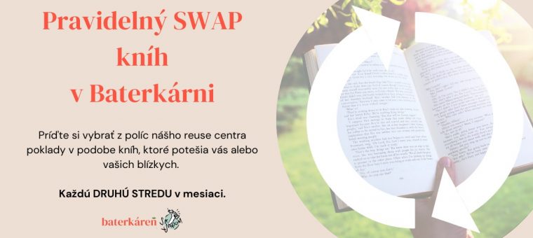 Pravidelný SWAP kníh Baterkáreň 9.3.2022