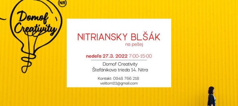 Nitriansky blšák na pešej DOMOF creativity