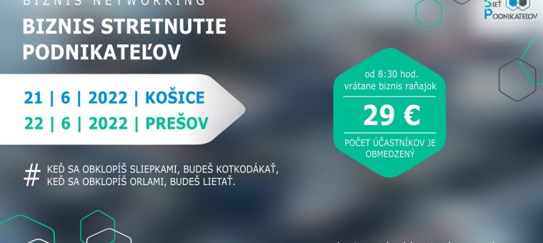 Biznis stretnutie podnikateľov - Prešov