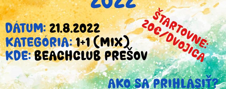 PRESOV BEACHVOLLEY DOUBLES CUP 2022 Beachclub Prešov