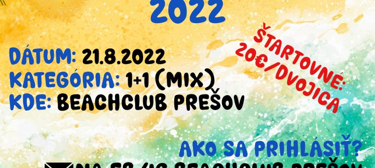 PRESOV BEACHVOLLEY DOUBLES CUP 2022 Beachclub Prešov