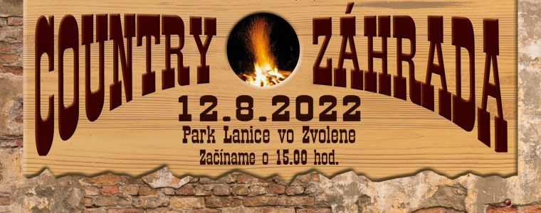 COUNTRY ZÁHRADA 2022 Mestský park Lanice