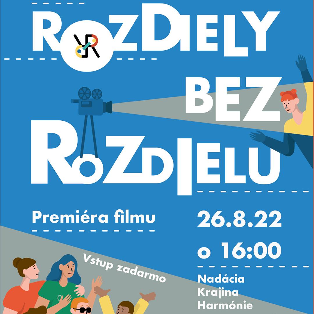Premiéra filmu Rozdiely bez rozdielu v Žiline Nadácia Krajina harmónie