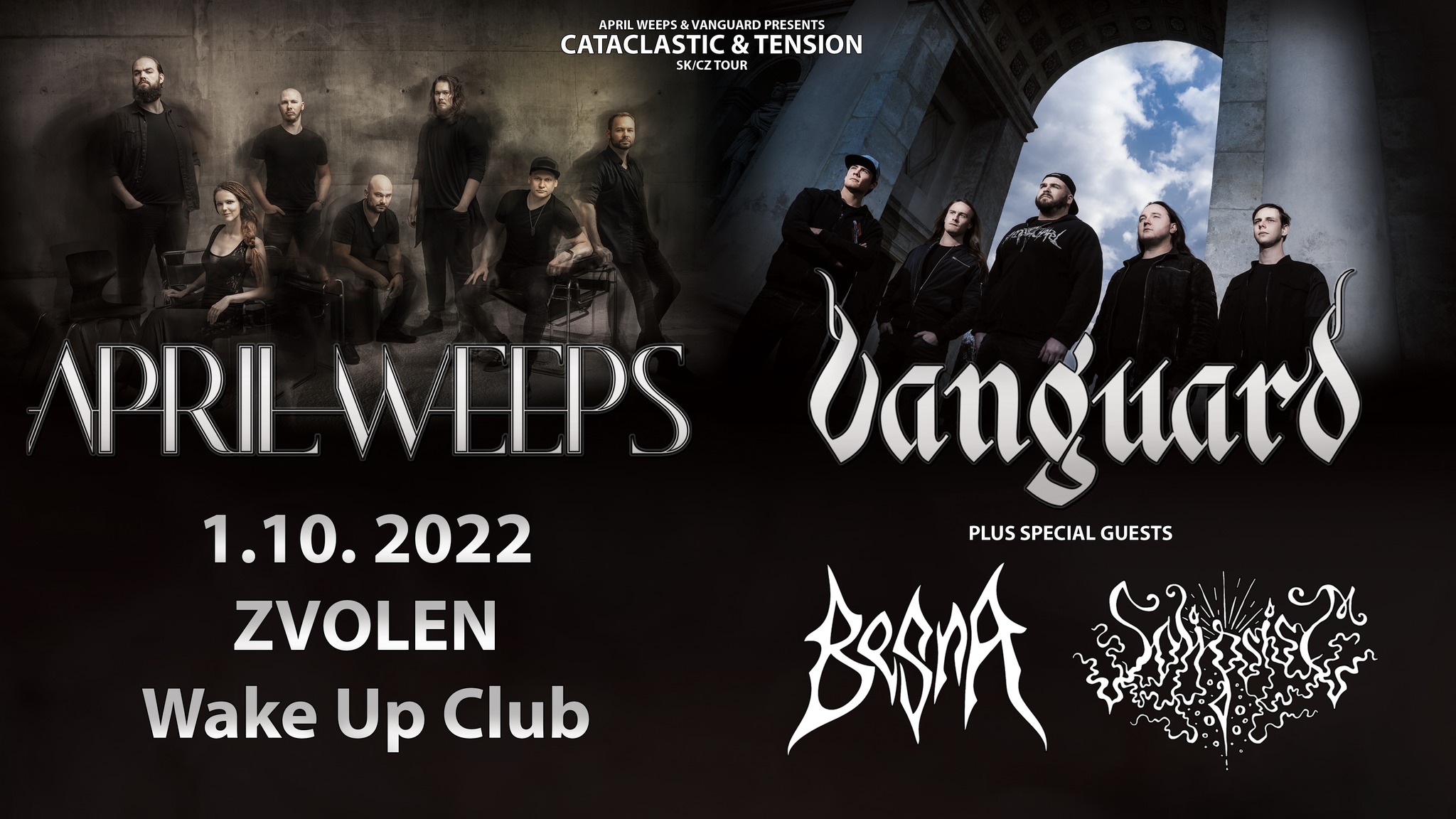 April Weeps & Vanguard – Cataclastic & Tension Tour ZVOLEN Wake up