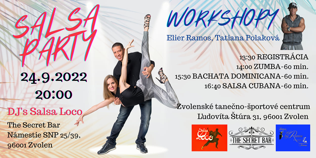 Salsa Bachata Zumba Workshop Zvolenské tanečno-športové centrum