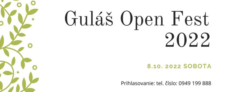 Guláš Open Fest - súťaž vo varení gulášu Záhrada Optimista
