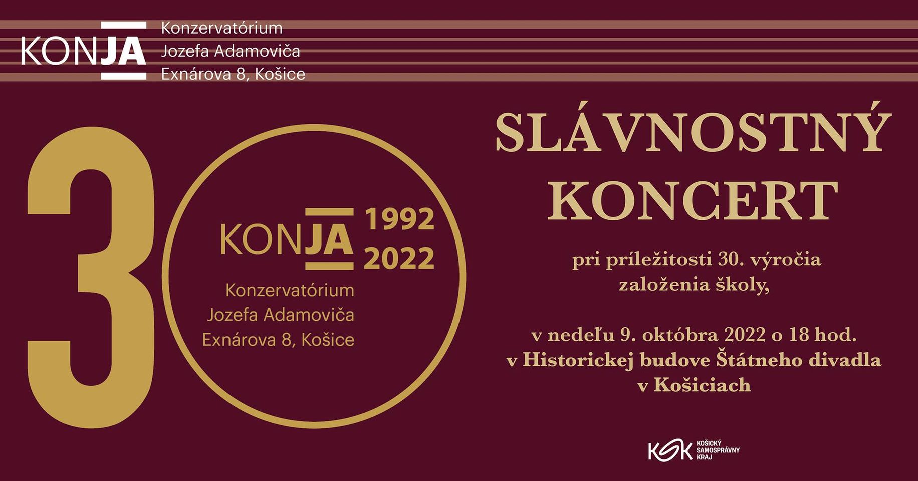 30. rokov KONJA Štátne Divadlo Košice