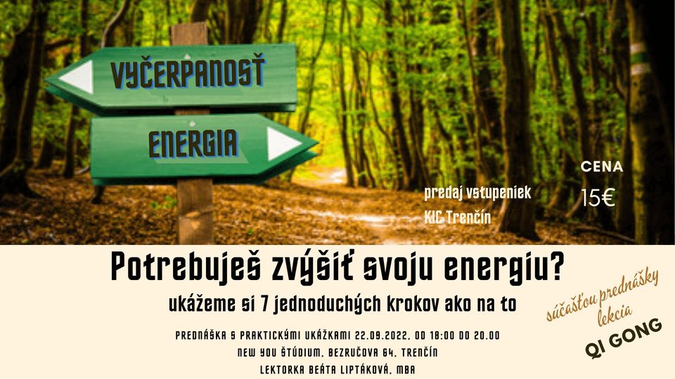 7-krokový návod pre zvýšenie energie… Bezručova 64, 911 01 Trenčín