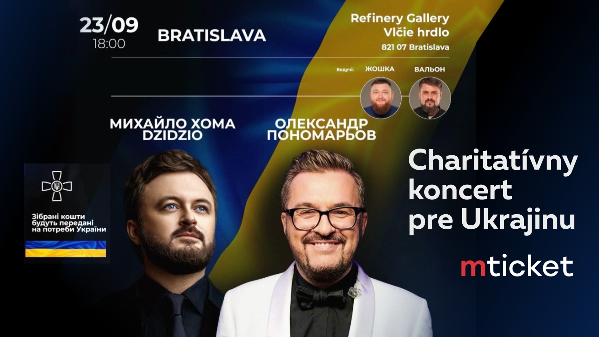 CHARITY CONCERT FOR UKRAINE Bratislava… refinery gallery