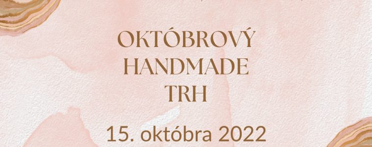 Októbrový handmade trh Študentská 1734/17
