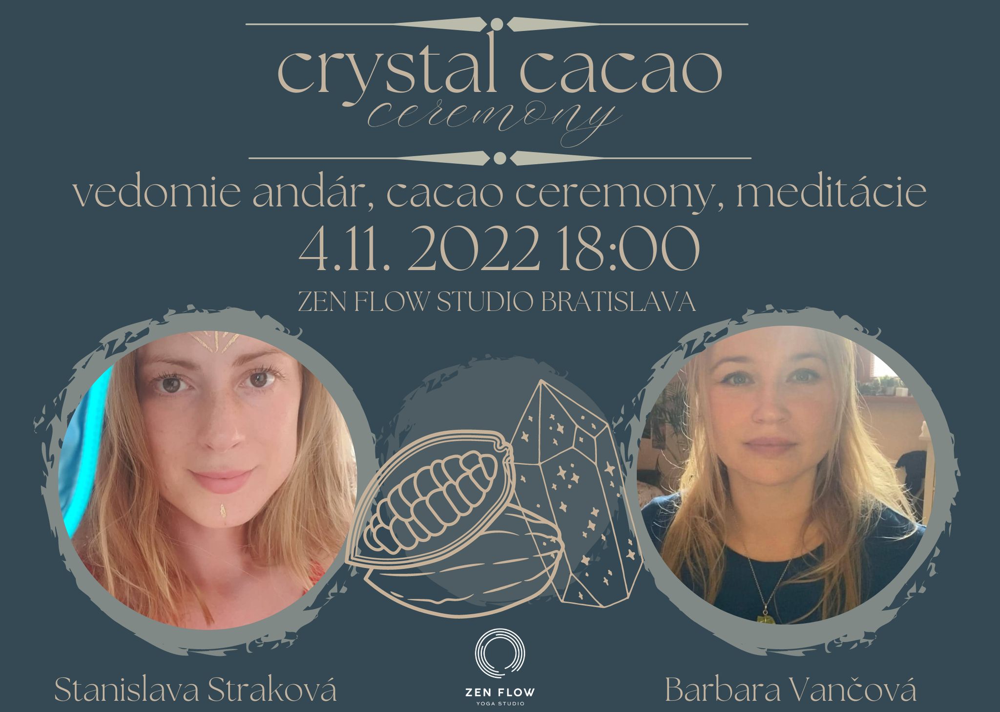 Crystal cacao ceremony /Zen Flow Studio