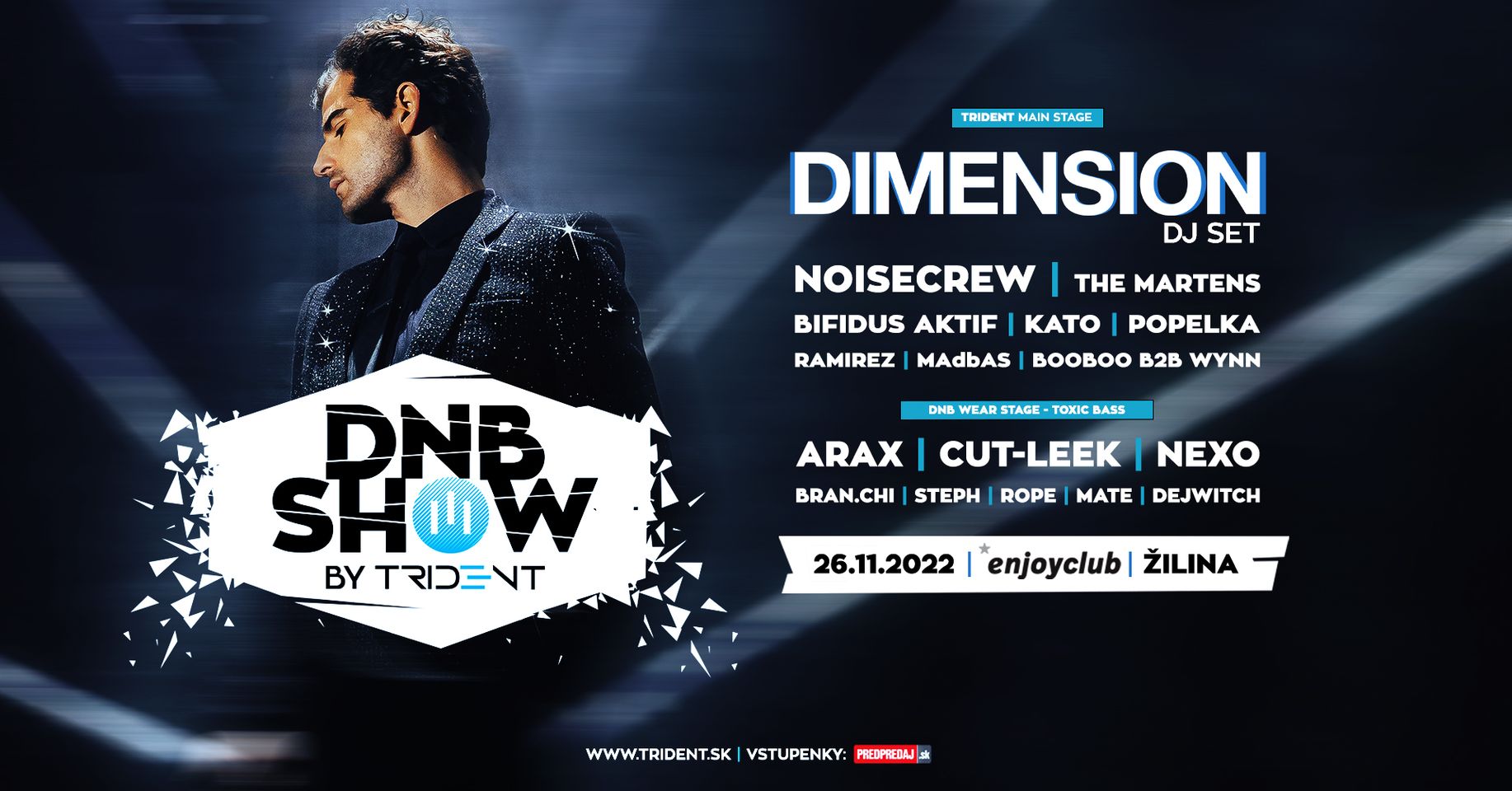 DnB show by III Trident w. DIMENSION enjoyclub