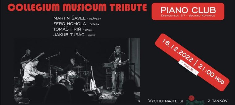 Collegium Musicum Tribute Piano music club Prievidza