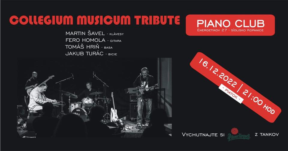 Collegium Musicum Tribute Piano music club Prievidza