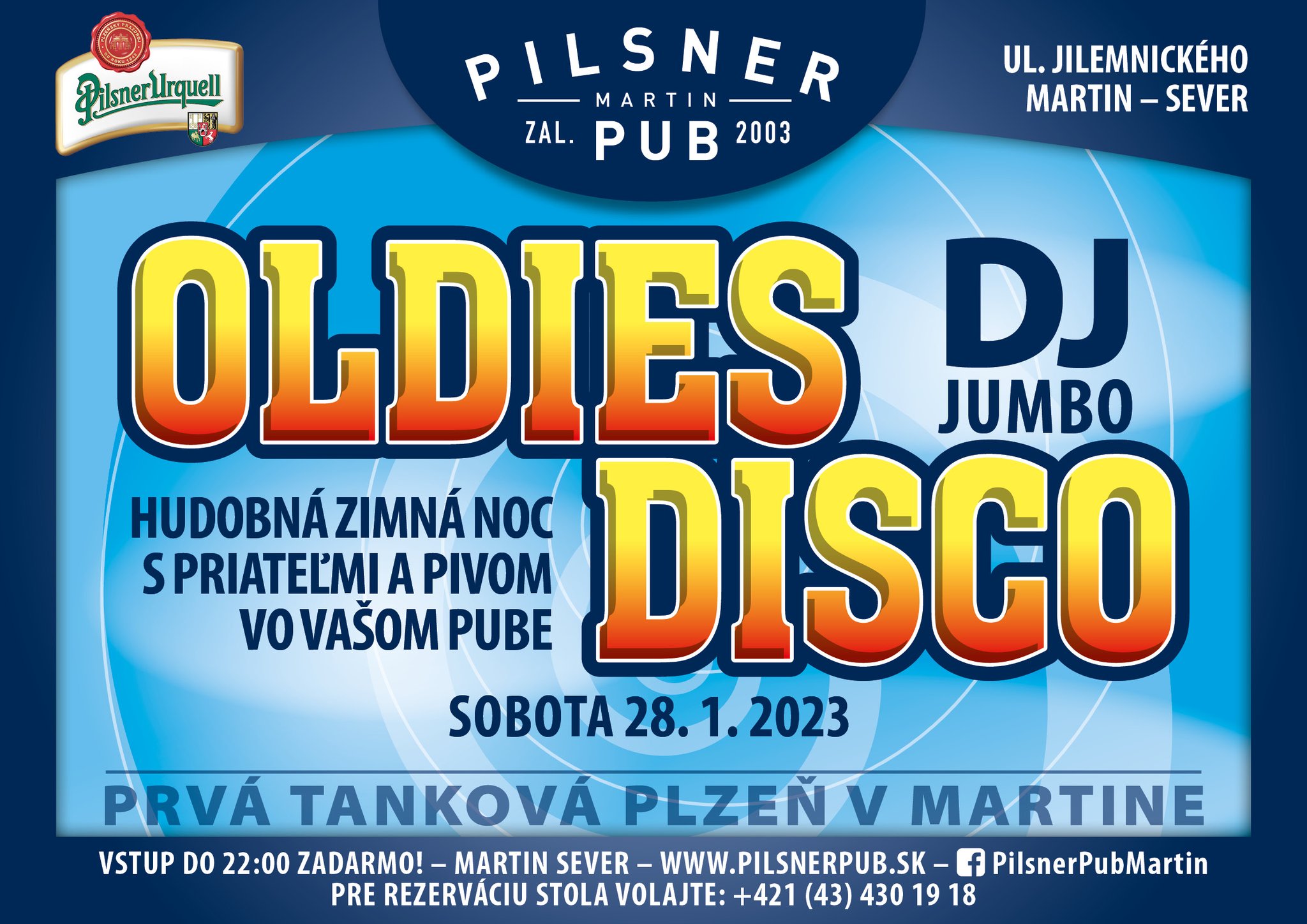 Oldies Disco v Pilsner Pube Martin