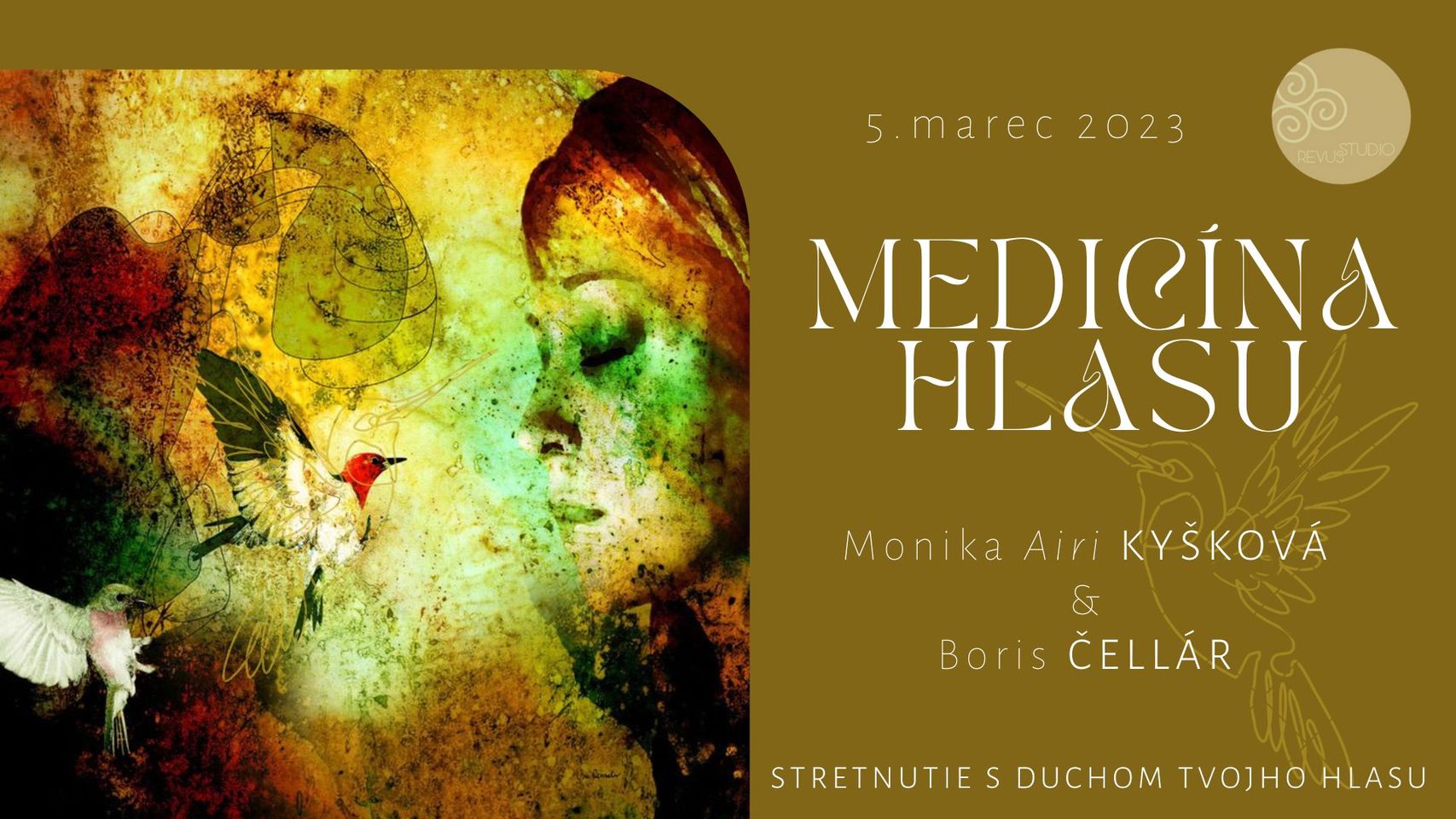 Medicína Hlasu - hlasový workshop s Monikou Airi Kyškovou & Borisom Čellárom Revus Studio