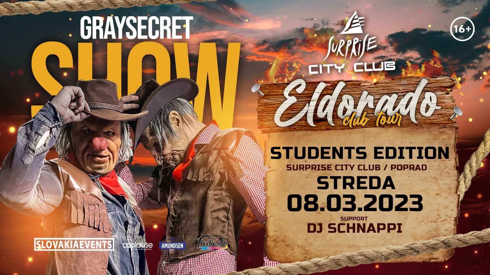 GRAYSECRET SHOW ELDORADO tour/students edition SURPRISE