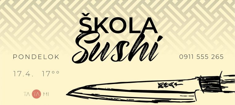 ŠKOLA SUSHI - kurz prípravy sushi Tatami - Restaurant Nitra