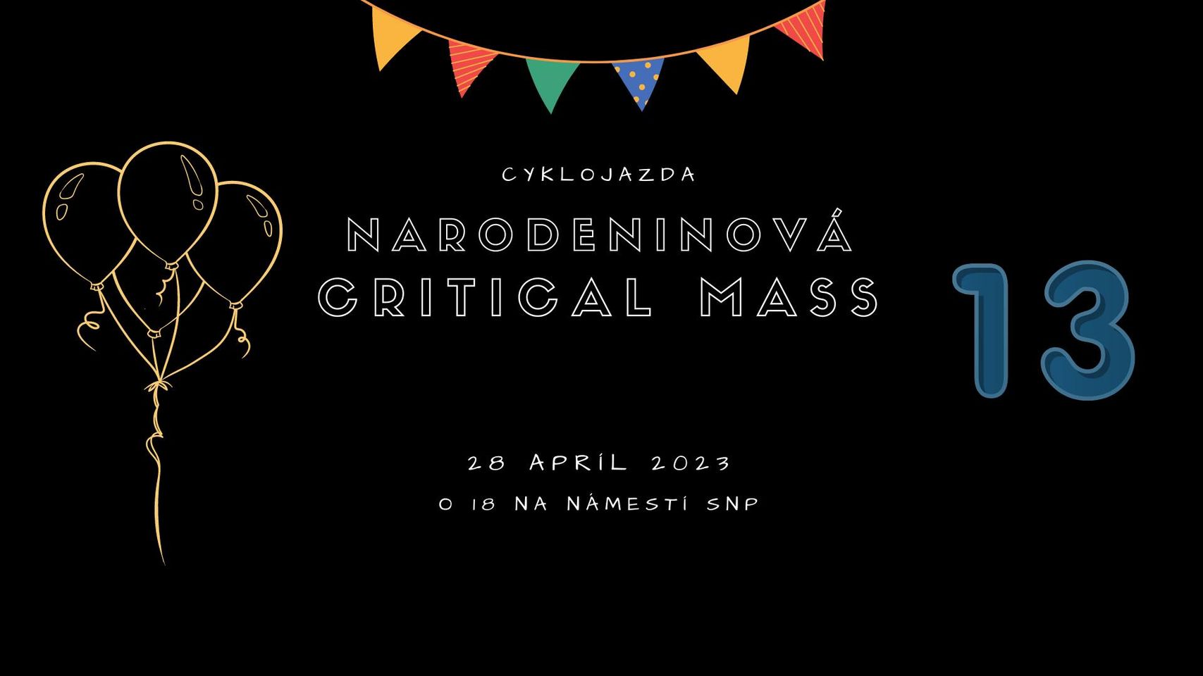 Narodeninová cyklojazda Critical Mass Námestie SNP
