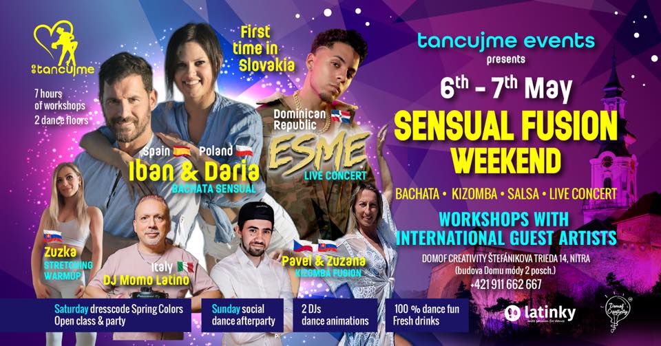 SENSUAL FUSION WEEKEND with IBAN & DARIA by Tancujme events DOMOF creativity