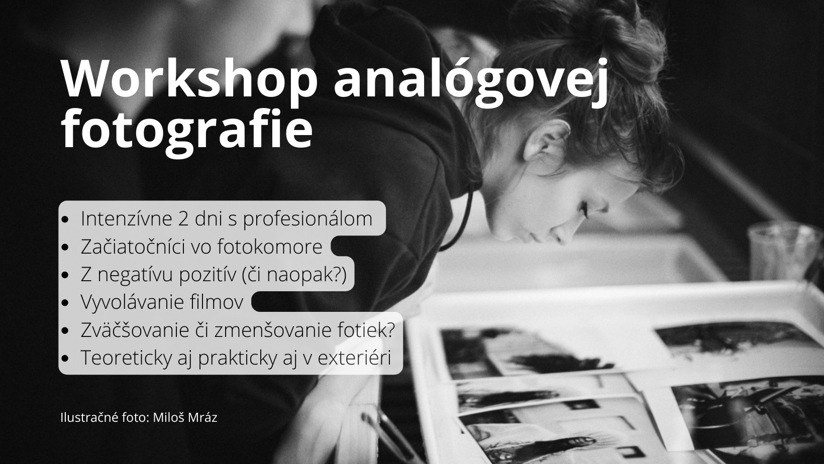 Workshop analógovej fotografie Arte misia