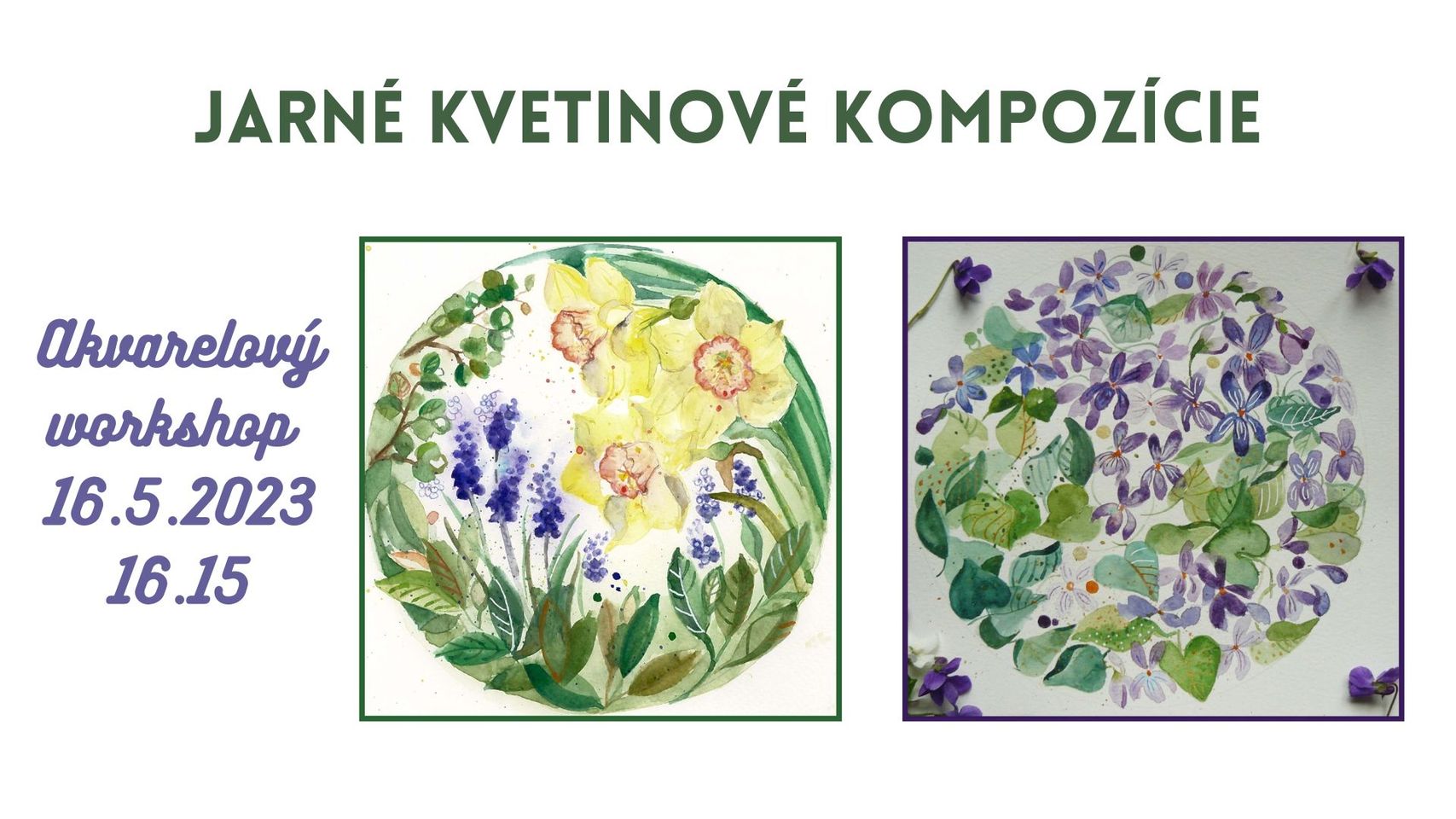 Akvarelový workshop | Jarné kvetinové kompozície Výmenník Wuppertálska