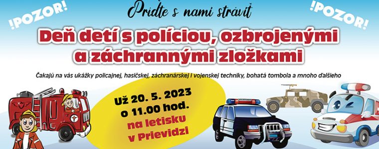 Deň detí s políciou, ozbrojenými a záchrannými zložkami Aeroklub Prievidza