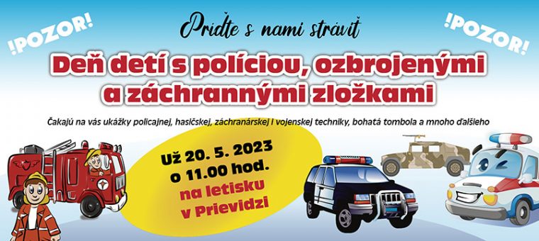 Deň detí s políciou, ozbrojenými a záchrannými zložkami Aeroklub Prievidza