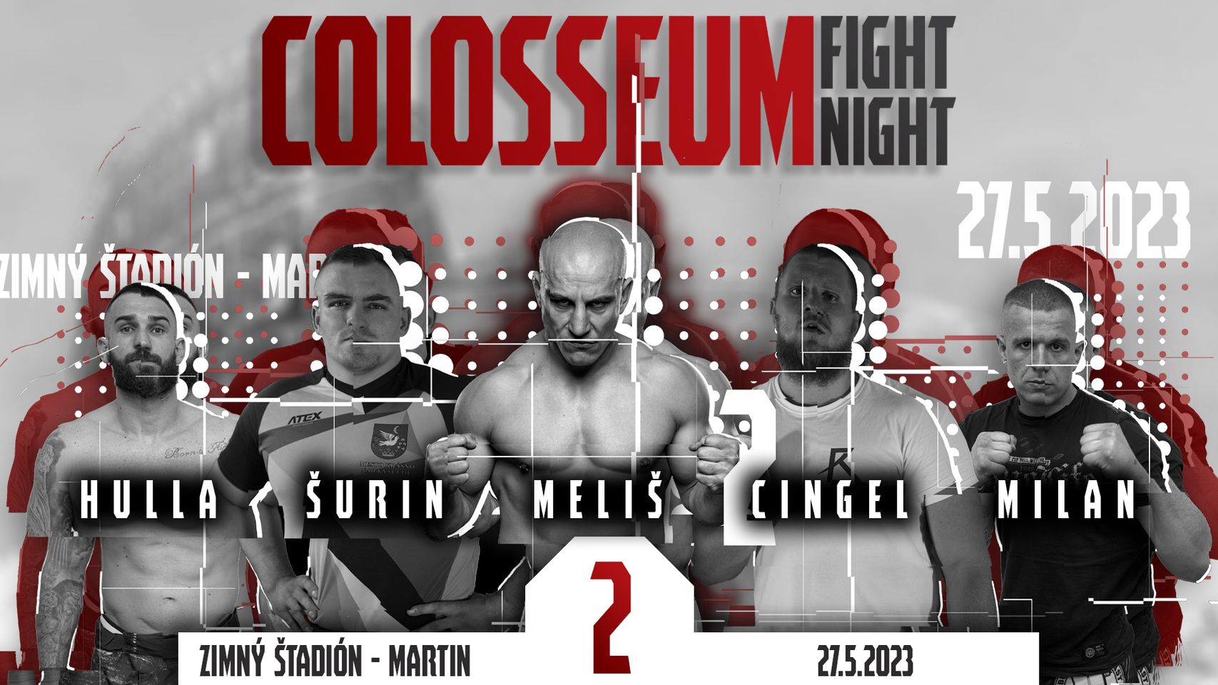 Colosseum Fight Night 2 Zimný štadión MHC Martin