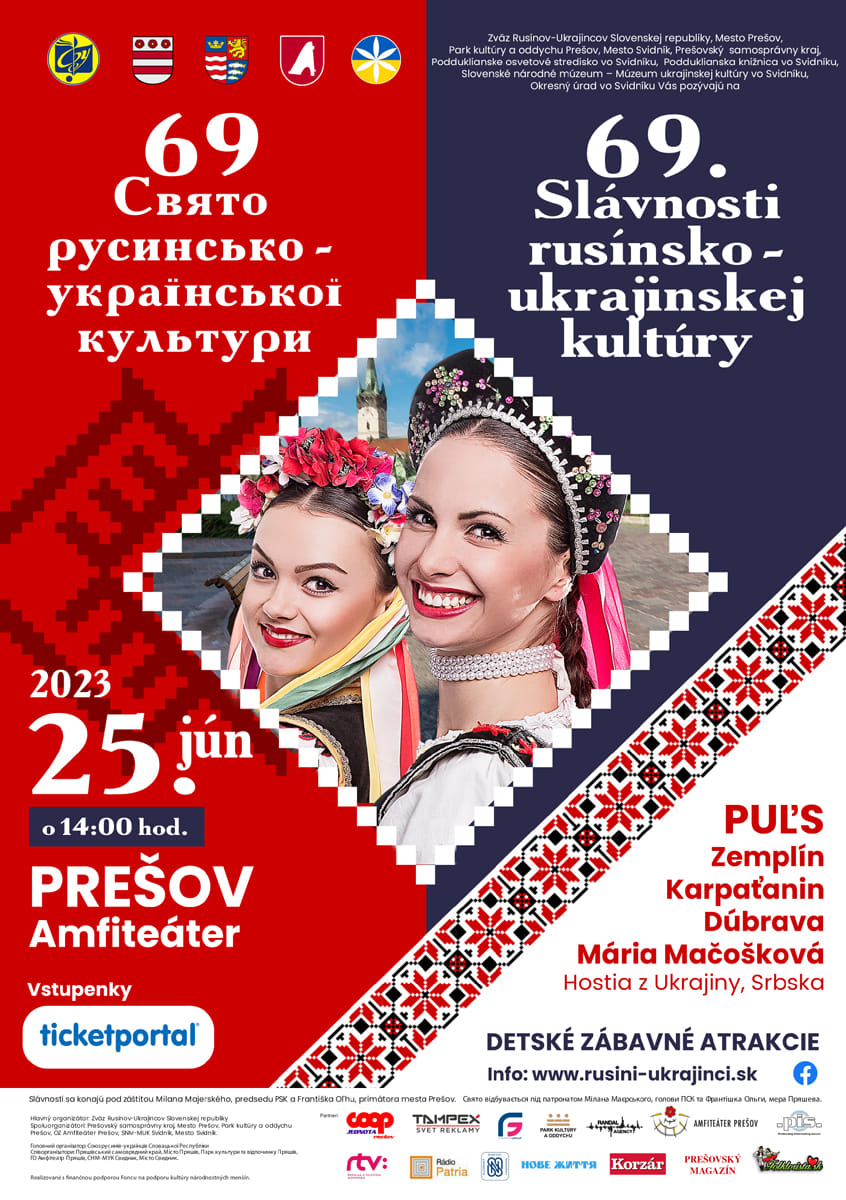 Slávnosti rusínsko-ukrajinskej kultúry Amfiteáter Prešov