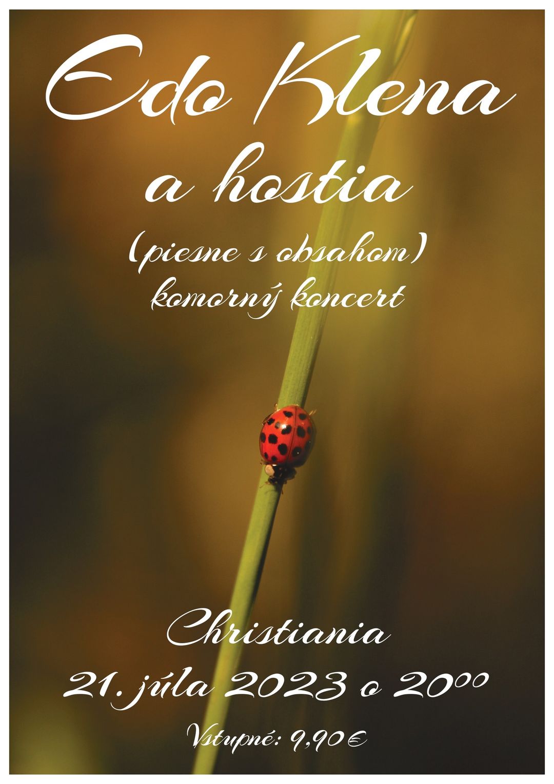 Edo Klena a hostia (piesne s obsahom) - komorný koncert | Christiania