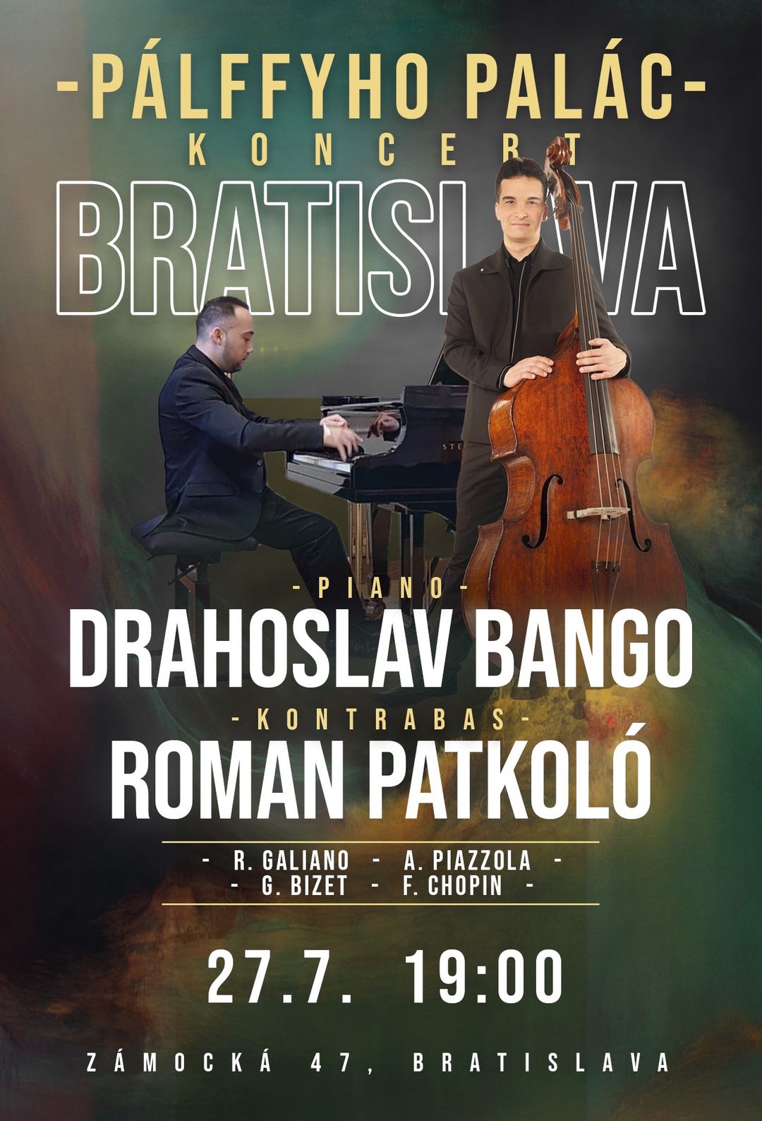 Koncert Drahoslav Bango&Roman Patkoló Galéria Statua, Pálffyho palác,