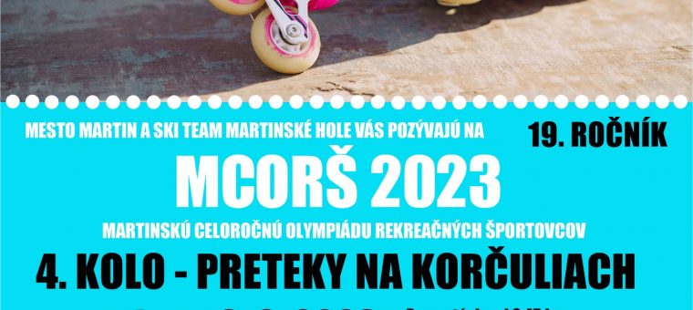 19. ročník MCORŠ 2023 - 4. kolo - preteky na korčuliach Areál SIM