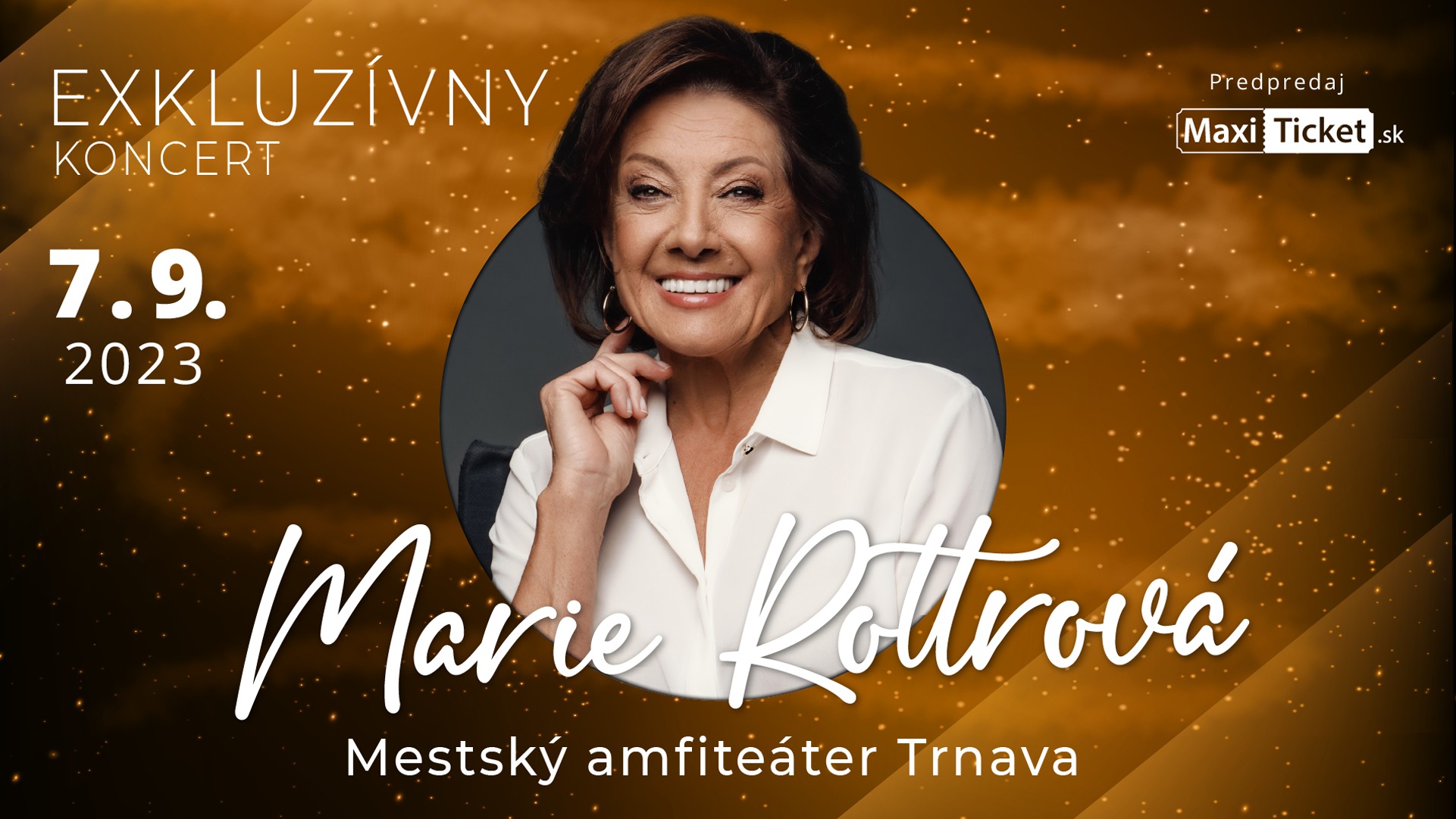 Exkluzívny koncert Marie Rottrová - Open Air - Trnava - Amfik