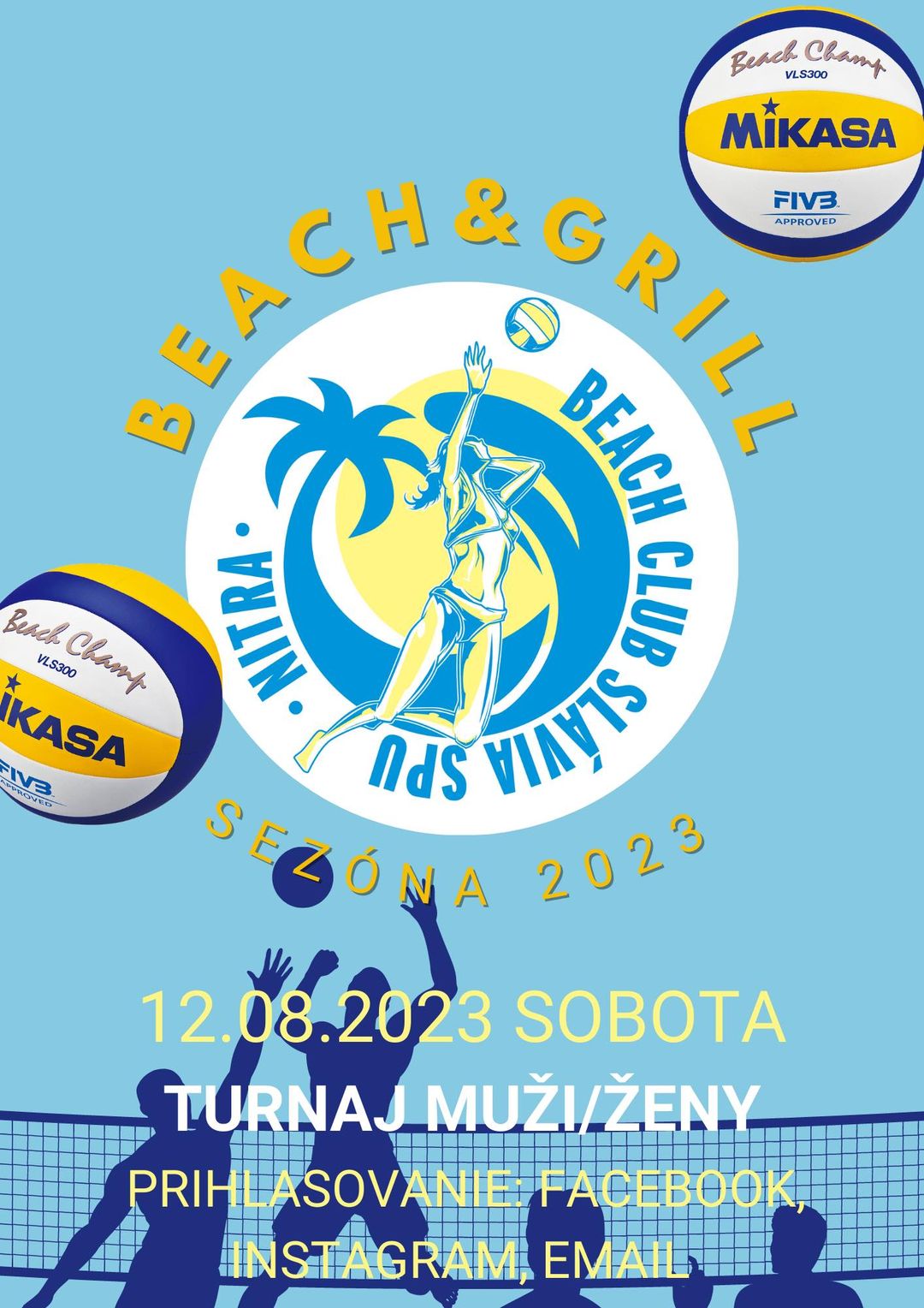 BEACH&GRILL séria 2023 - štvrtý turnaj - MUŽI/ŽENY Plážové kurty CUŠ SPU