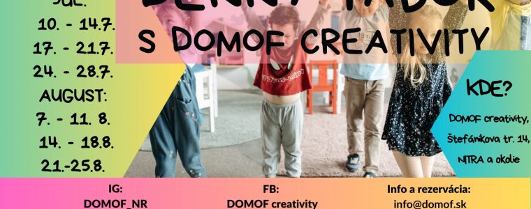 Denný tábor s DOMOF creativity DOMOF creativity