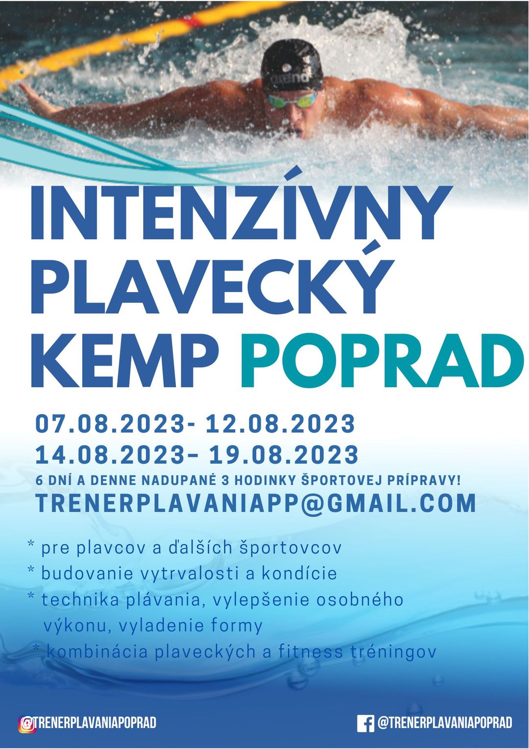 Intenzívny plavecký a športový kemp-  AquaCity Poprad
