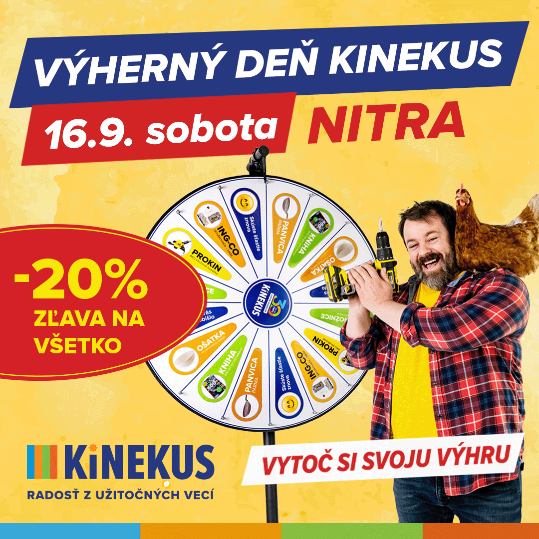 Výherný deň Kinekus Nitra 2023