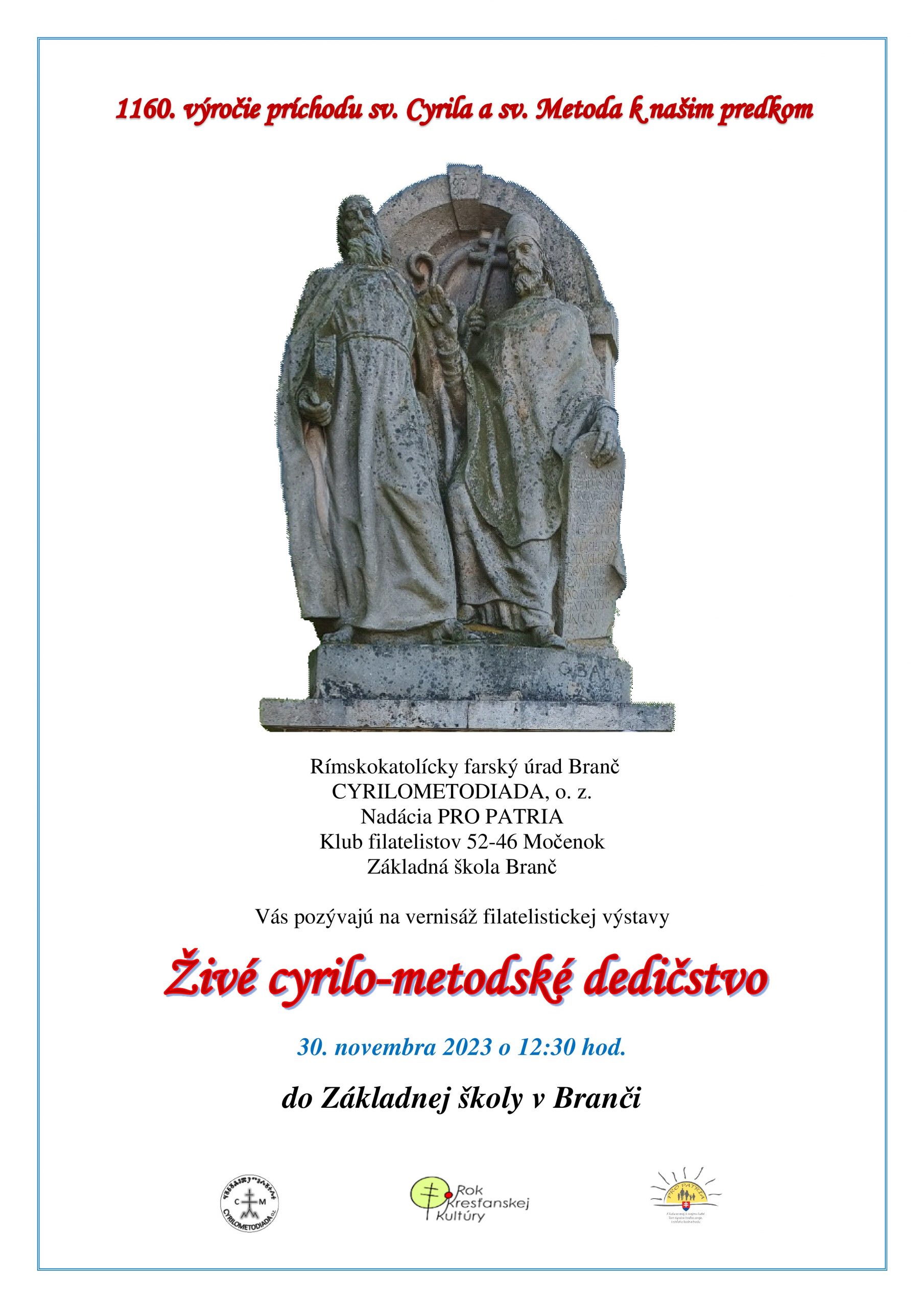 Vernisáž filatelistickej výstavy ŽIVÉ CYRILO-METODSKÉ DEDIČSTVO