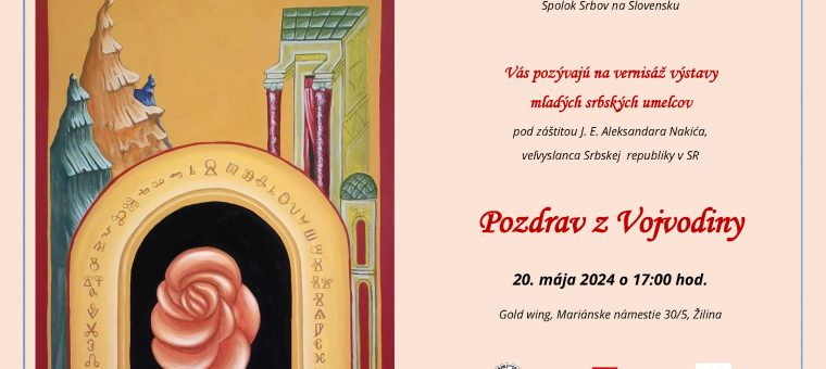 Vernisáž výstavy mladých srbských umelcov Pozdrav z Vojvodiny